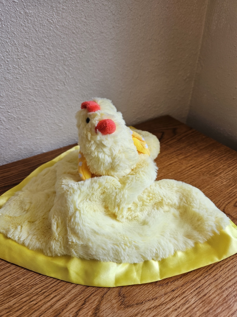 Infant Blankie Chick Cloud Island Soft Mini Security Baby Blanket Yellow Neutral